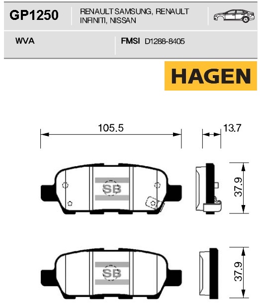 Hagen колодки солярис