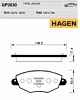 Колодки тормозные передние GP2030 Hagen