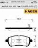 Колодки тормозные передние GP2113 Hagen