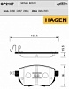 Колодки тормозные передние GP2107 Hagen