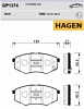Колодки тормозные передние GP1374 Hagen