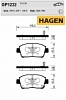 Колодки тормозные передние GP1232 Hagen
